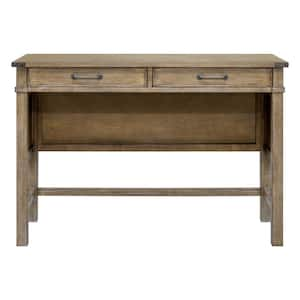 Nomad 54 in. Reclaimed Natural Rectangle Wood Console Table with 2 drawers