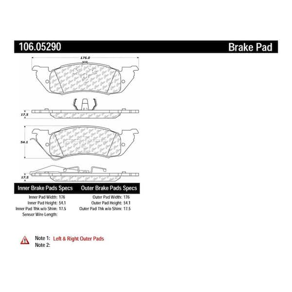 Centric Parts Disc Brake Pad Set 1995-1996 Dodge Dakota