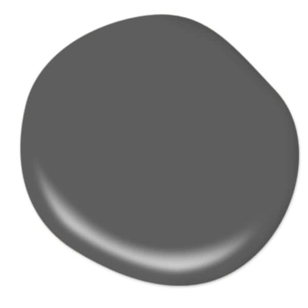 BEHR ULTRA 1 gal. #N520-6 Asphalt Gray Extra Durable Satin Enamel Interior  Paint & Primer 775301 - The Home Depot