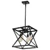 Feit Electric Katalyst 60-Watt 4-Light Matte Black Modern Adjustable CCT and 3-Light Modes Integrated LED Pendant Light PND1445CCTNLBK