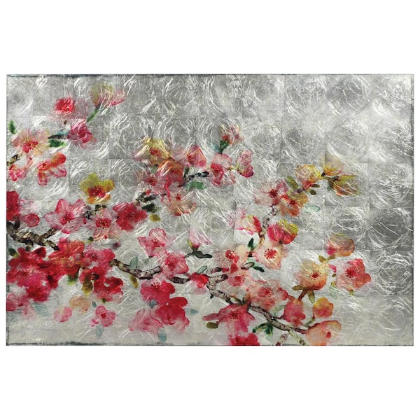 Spring Flower  Reverse Canvas Wall Art