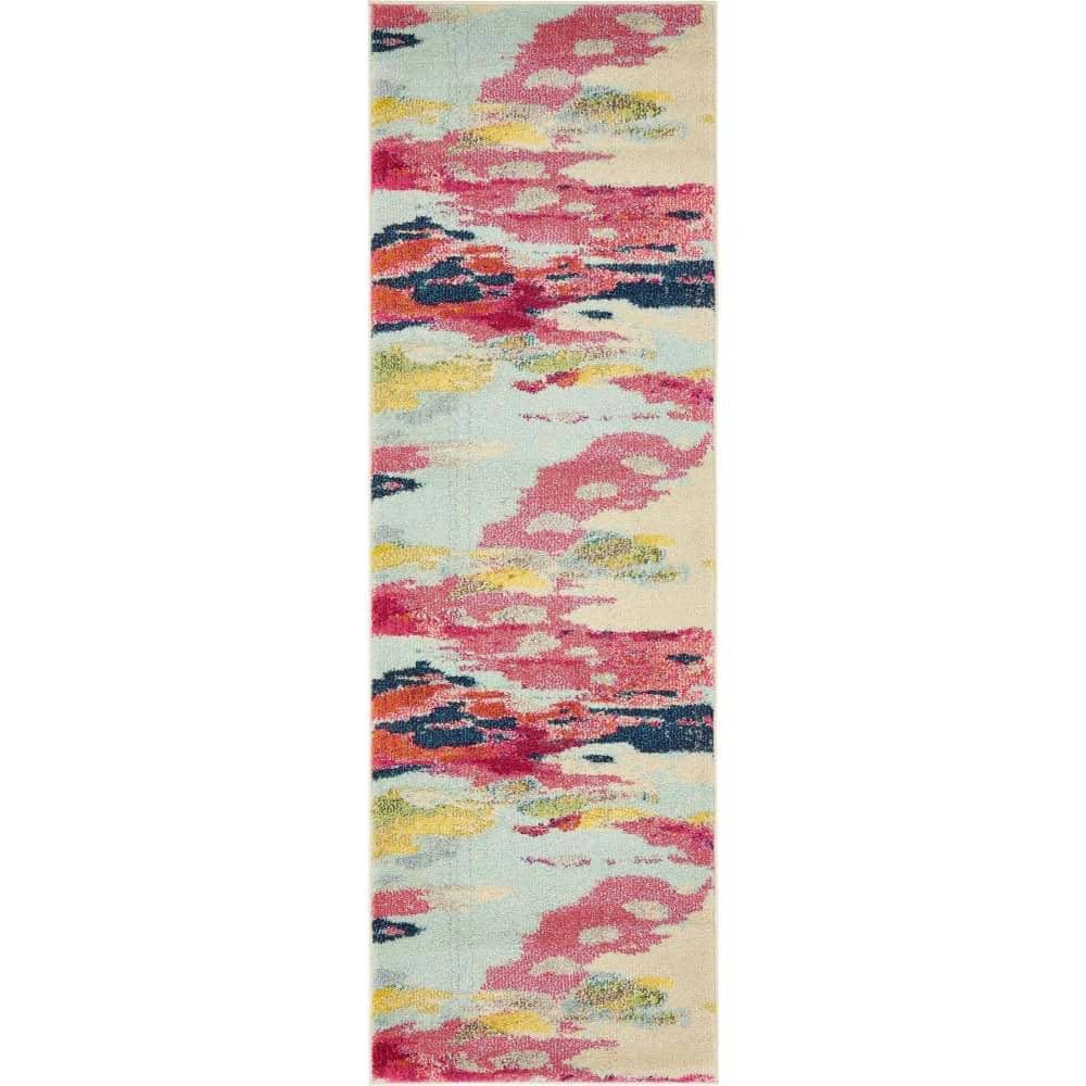 Black and Grey Washable Area Rug - Decor Steals