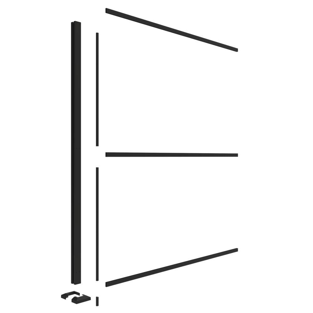 Matte Black Aluminum Decorative Screen Panel Frame Kit