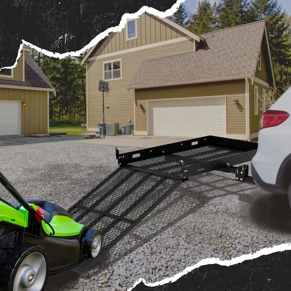 Trailer hitch lawn online mower carrier