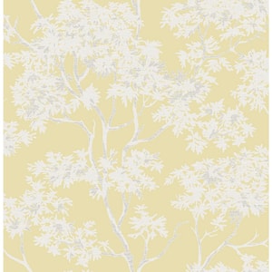 Paix Yellow Trees Paper Strippable Roll (Covers 56.4 sq. ft.)
