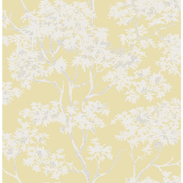Brewster Paix Yellow Trees Yellow Wallpaper Sample