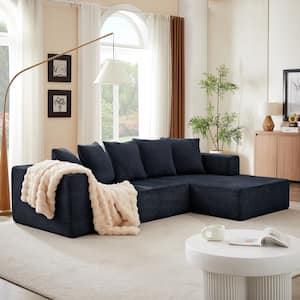 Boyel Living 105.2 in Wide Straight Arm Chenille L-Shaped