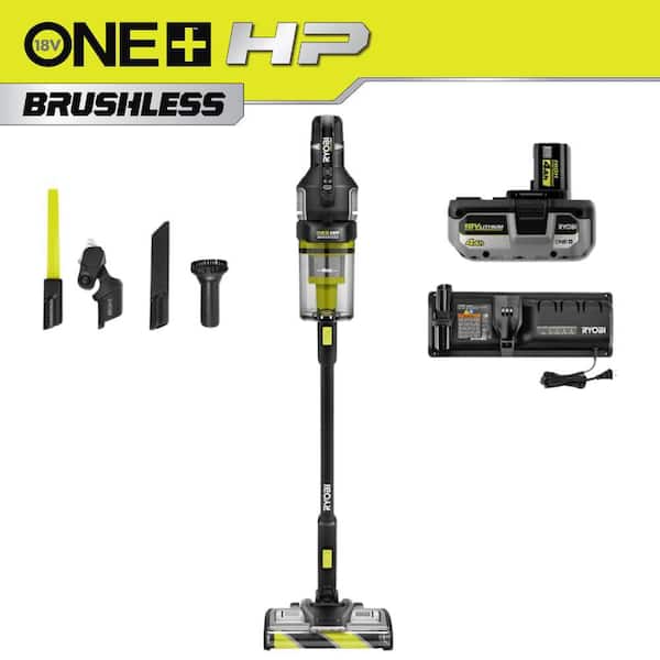 ONE+ HP 18V Cordless Advanced WHISPER Series Stick Vacuum Kit with 4.0 Ah Battery and Charger