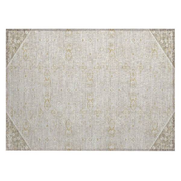 Chantille Machine Washable Indoor/Outdoor Abstract ACN3050 Linen 2 ft. x 3 ft. Accent Rug