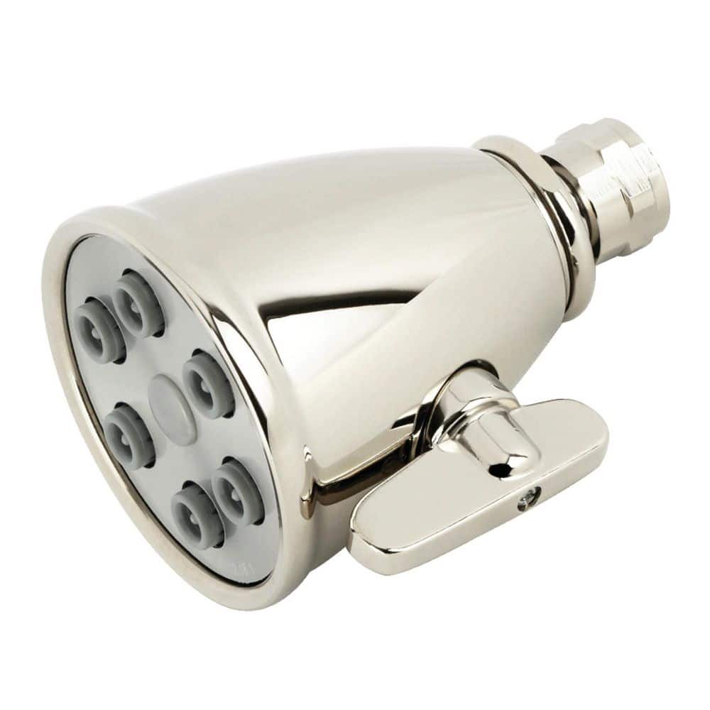 Victorian 2-Spray 2.94 in. Wall Mount Adjustable Shower Head in Polished Nickel price history on PriceWatchPro