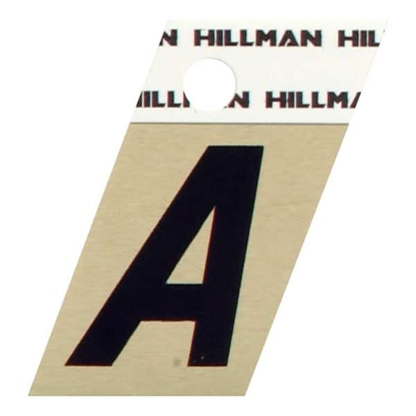 Hillman 1-1/2 in. Aluminum Angle-Cut Letter A
