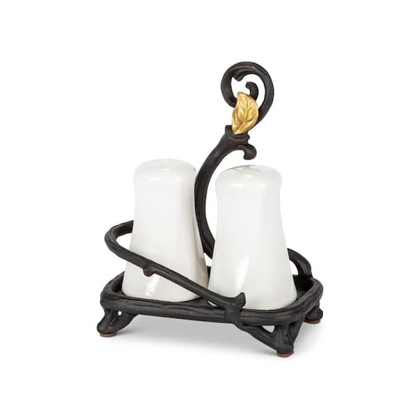 GG COLLECTION GL Salt and Pepper Shaker wirth Holder