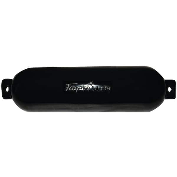 Taylor Made 8-1/2 in. x 27 in. Hull Gard Inflatable Vinyl Fender, Black
