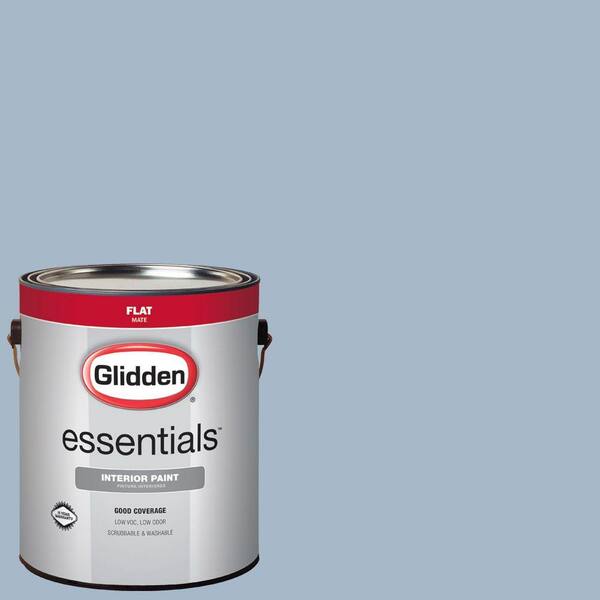 Glidden Essentials 1 gal. #HDGV24 Antwerp Blue Flat Interior Paint