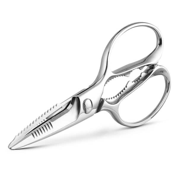 8.66 in. Heavy Duty Stainless Steel Kitchen Scissors with Ultra-Sharp Blades, Detachable All Purpose Cooking Shears