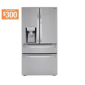 30 cu. ft. 4-Door French Door Refrigerator, Door-In-Door, Full-Convert Drawer, Craft Ice in PrintProof Stainless Steel