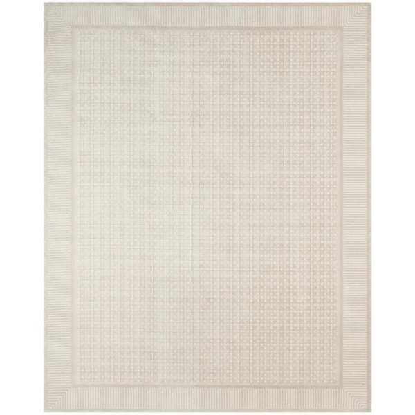Nordic Ivory 10 ft. x 14 ft. Geometric Contemporary Area Rug