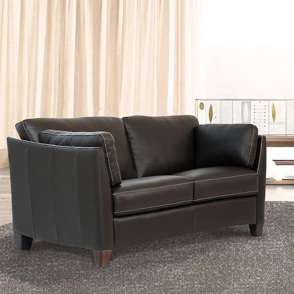 Safi Stationary Fabric and Leather Look LoveseatLoveseats-In Home