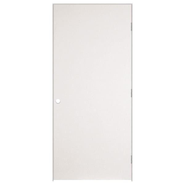 Masonite 32 in. x 80 in. No Panel Left-Handed Primed Composite Hollow Core Single Prehung Interior Door 4-9/16 in. Split Jamb