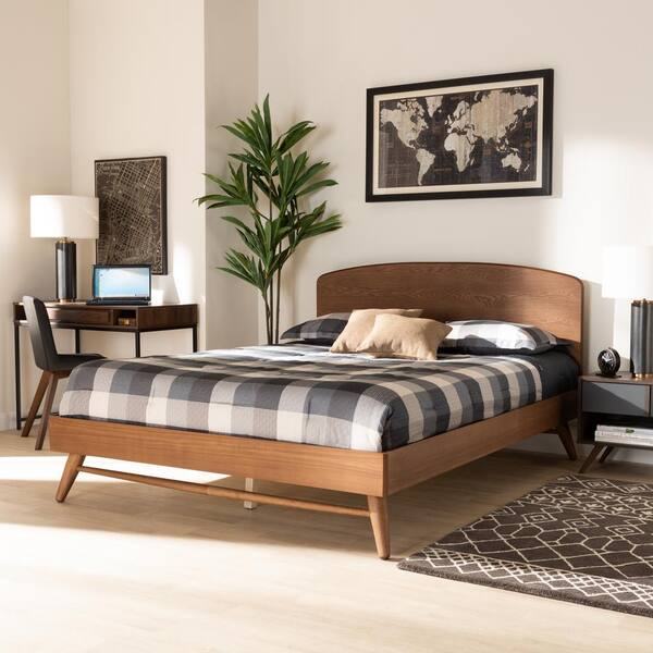 Baxton Studio Keagan Brown King Platform Bed 184 11047 HD The