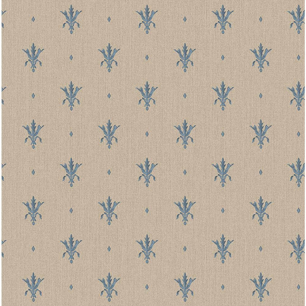 Ornamenta 2 Off White/Gold Intricate Damask Design Non-Pasted Vinyl on Paper Material Wallpaper Roll (Covers 57.75sq.ft)