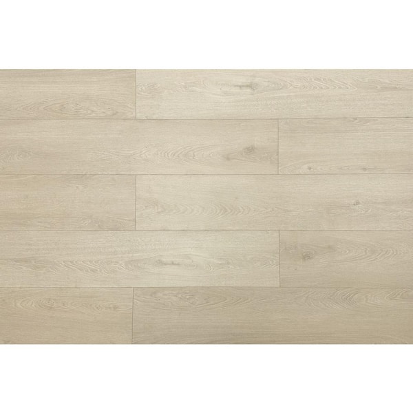 Montserrat Lineage Timeless Pearl 12 mm T x 9.25 in. W HDF Waterproof AC5 Click Lock Laminate Wood Flooring (23.29 sq. ft./Case)