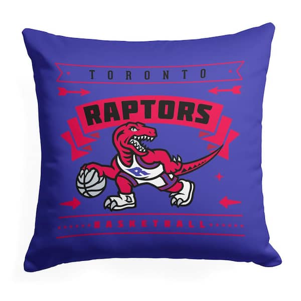 THE NORTHWEST GROUP NBA Hardwood Classic Raptors Printed Multi-Color 18 in x 18 in Throw Pillow