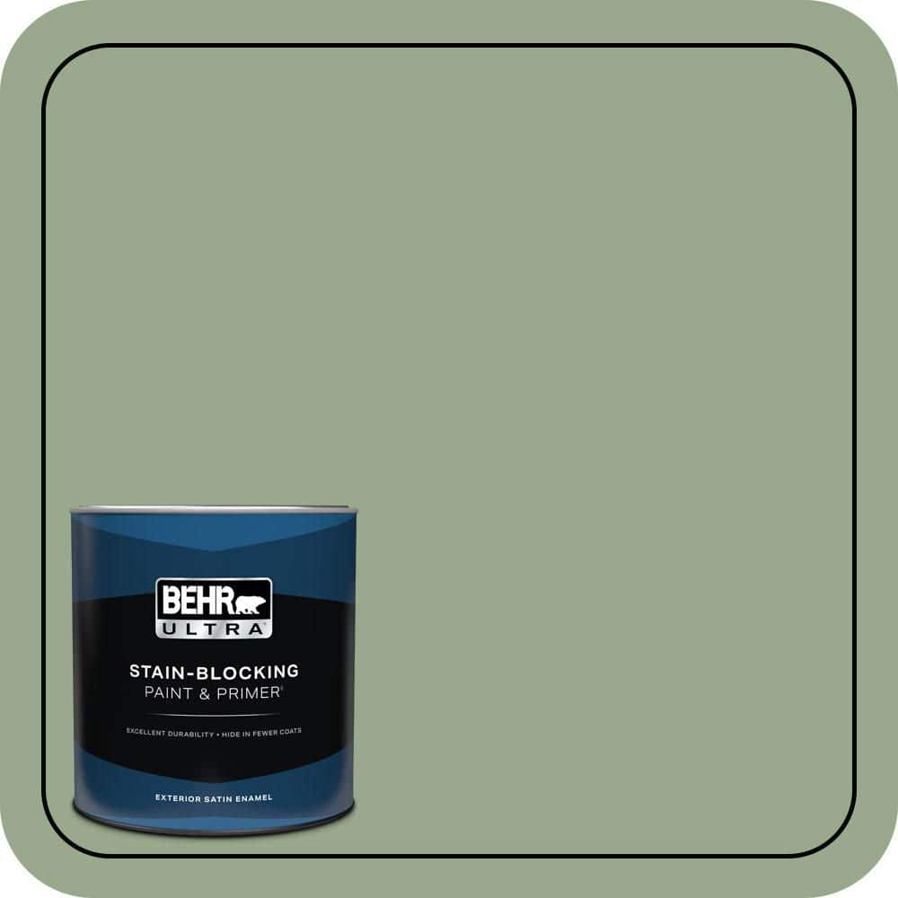 1 qt. #PPU11-05 Pesto Green Satin Enamel Exterior Paint & Primer price history on PriceWatchPro
