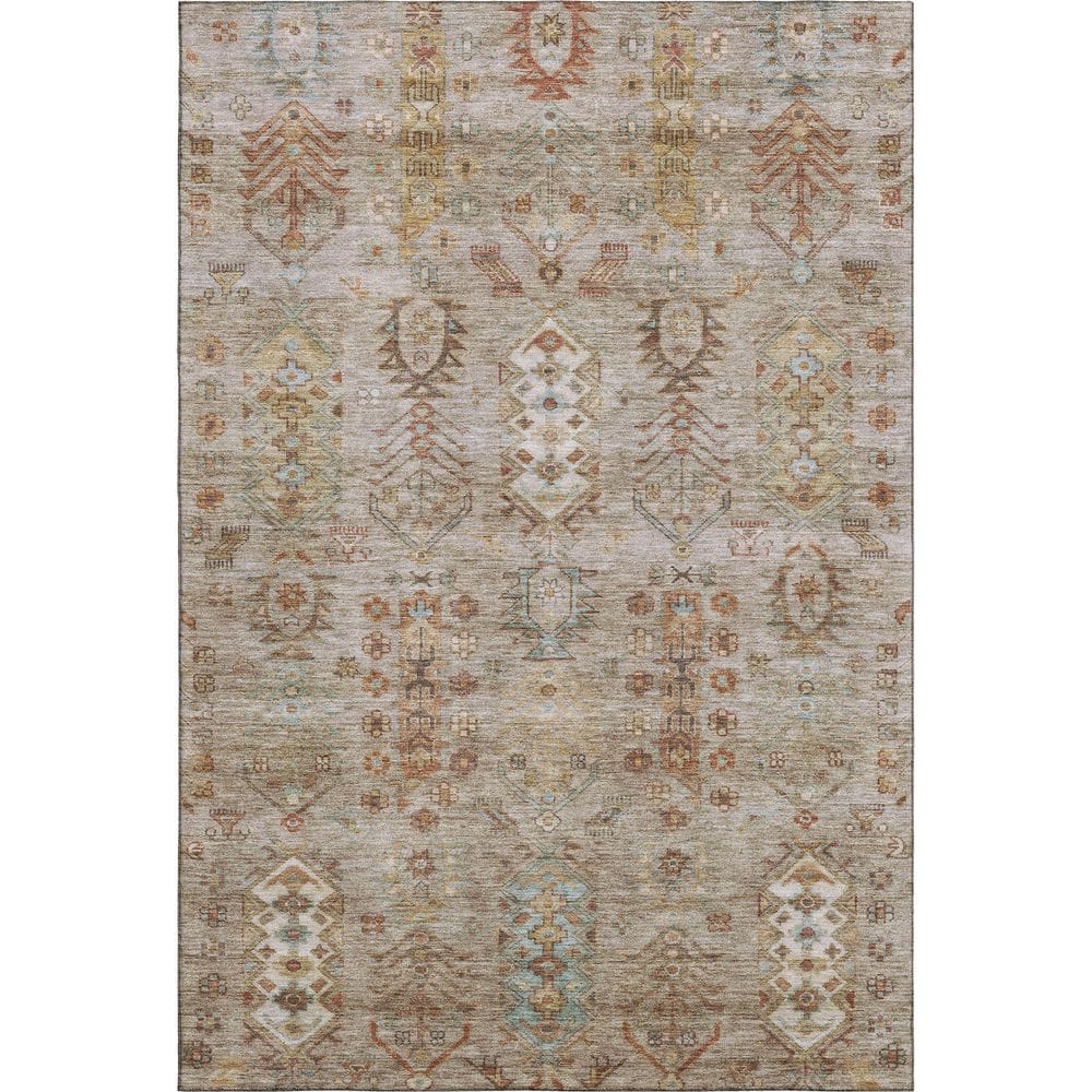 Mayfield Premium Machine Washable Abstract AMF2047 Beige 9 ft. x 12 ft. Area Rug price history on PriceWatchPro