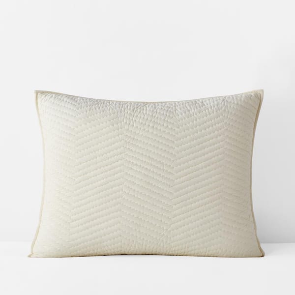 The Company Store Company Cotton Buff Solid Standard Sham