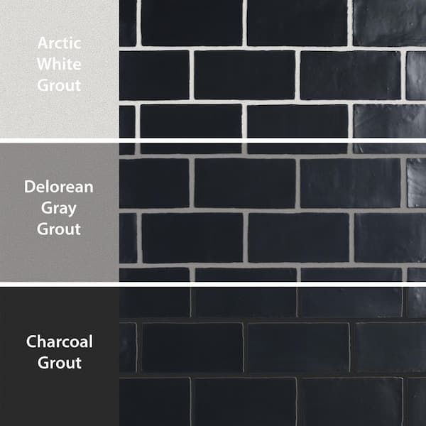 Merola Tile Chester Matte Nero 3 in. x 6 in. Ceramic Wall Tile