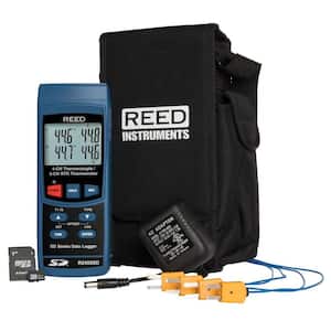 Data Logging Thermometer with SD Card, Power Adapter and 4 Thermocouple Probes