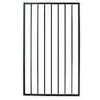 Pro Series 2.75 ft. x 4.8 ft. Black Steel Fence Gate