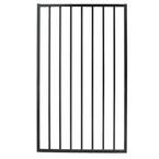 Pro Series 2.75 ft. x 4.8 ft. Black Steel Fence Gate