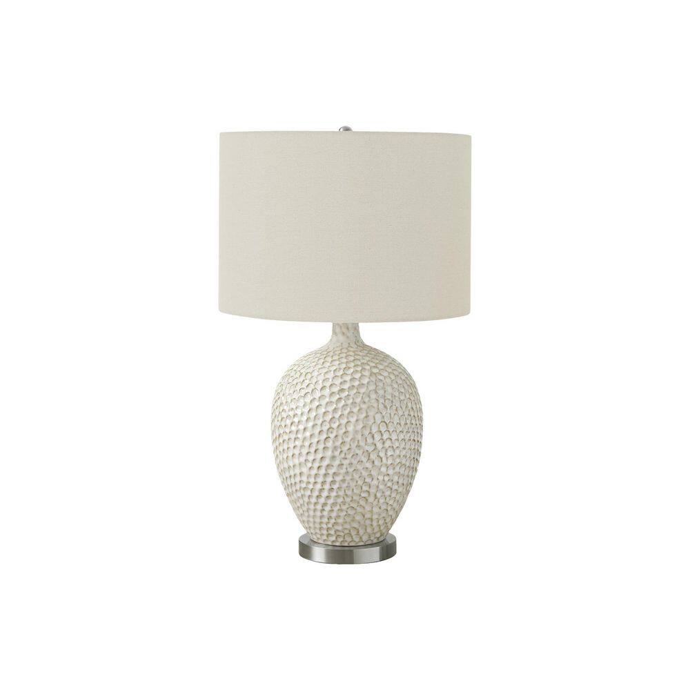 Lighting, 28 in. H, Table Lamp, Cream Ceramic, Ivory / Cream Shade, Contemporary price history on PriceWatchPro