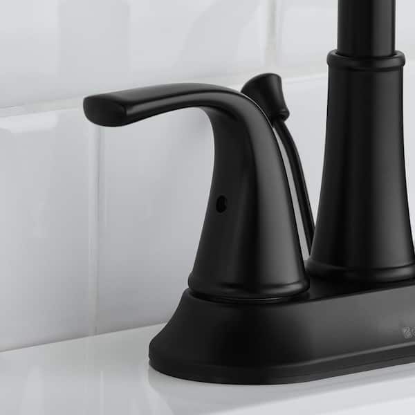 Glacier Bay Bettine 4 in. Centerset 2-Handle High-Arc Bathroom