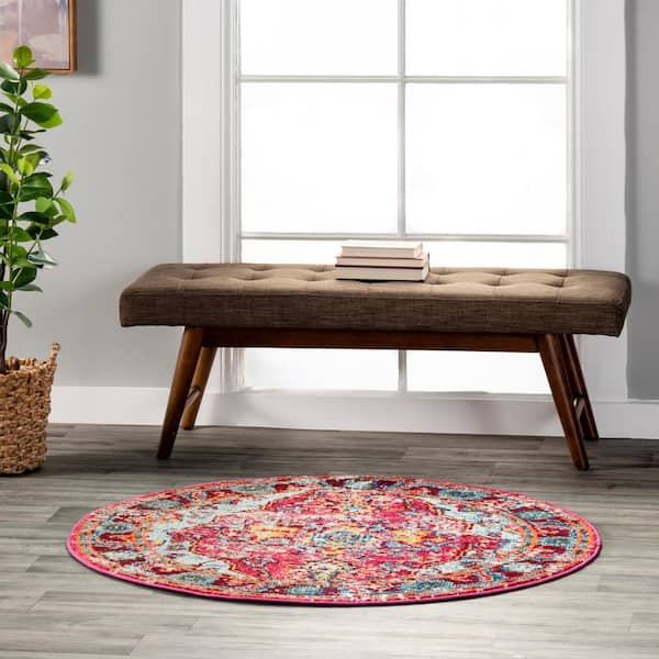 Cinquefoil- Cinnamon: 4X6 Indoor/outdoor floor mat – Rhadi Living