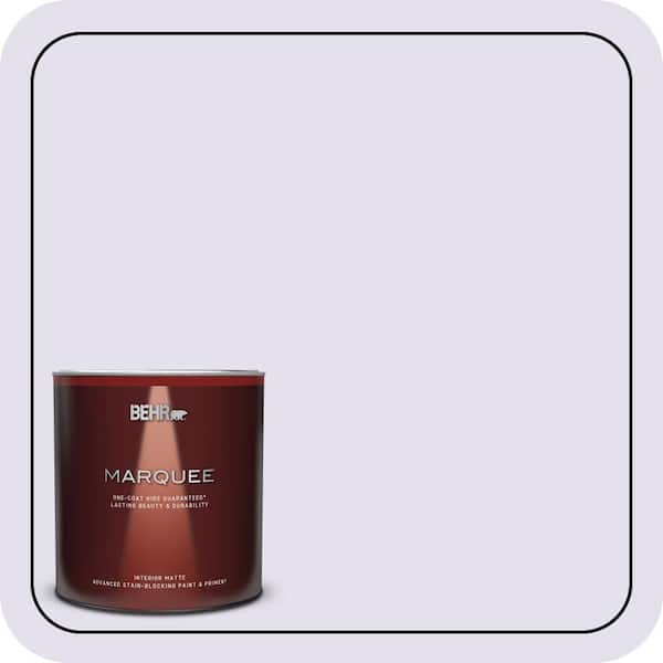 BEHR MARQUEE 1 qt. #650C-2 Powdery Mist Matte Interior Paint & Primer