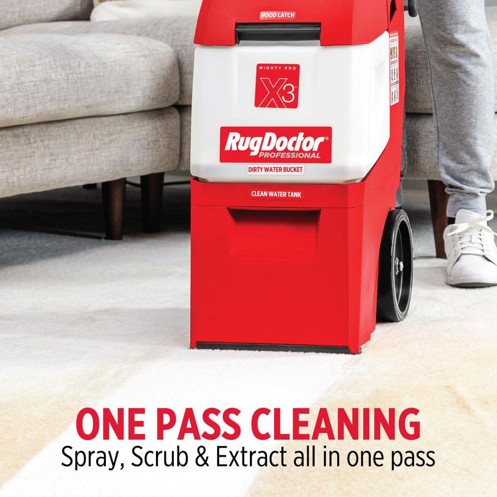 Rug Doctor Red Commercial Carpet Cleaner with Pet Solution