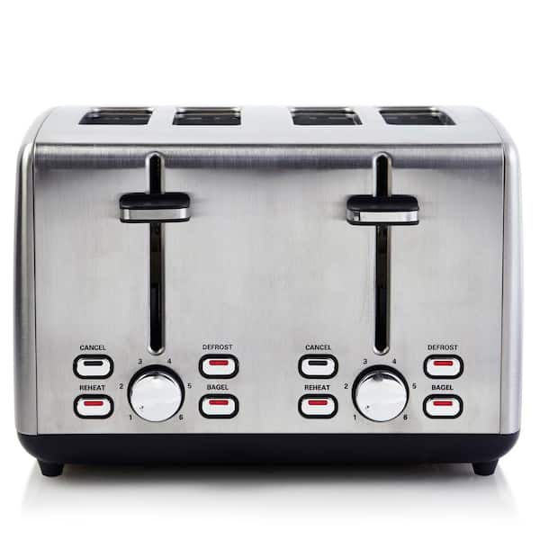 stainless toaster 4 slice