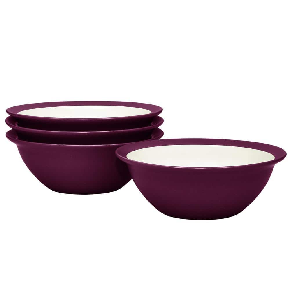 Noritake Colorwave Burgundy 7 in., 22 fl. oz. Stoneware Curve Soup