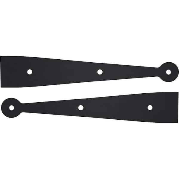 SteelTek Decorative Back Plate 12-in W (Sold as Pair), 304 Stainless Steel, Powder Coated Black