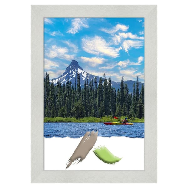 Amanti Art Mosaic White Picture Frame Opening Size 20 x 30 in.