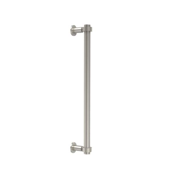 Contemporary 18 in. Back to Back Shower Door Pull in Polished Nickel