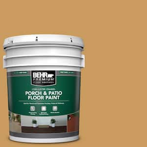 5 gal. #M280-6 Solid Gold Low-Lustre Enamel Interior/Exterior Porch and Patio Floor Paint