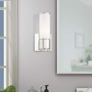 Timbercreek 1-Light Polished Nickel ADA Wall Sconce/ Bath Vanity
