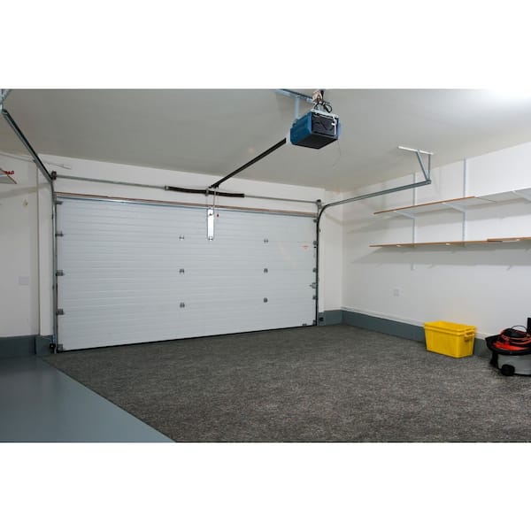 Garage Floor Mat 7 ft. 4 in. W x 17 ft. L Charcoal Commercial/Residential Absorbent Waterproof Garage Flooring Rolls