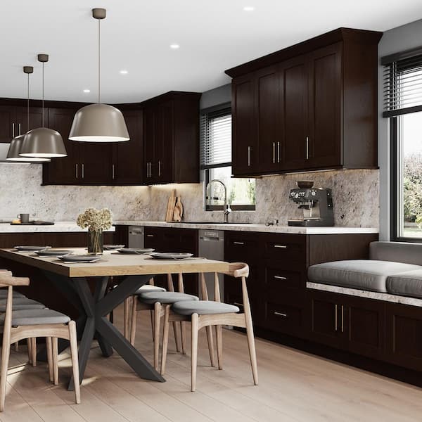 Newport 3 in. W x 0.75 in. D x 84 in. H Solid Wood Kitchen Cabinet Tall Filler in Manganite