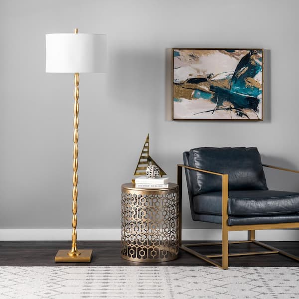 brass contemporary floor lamp