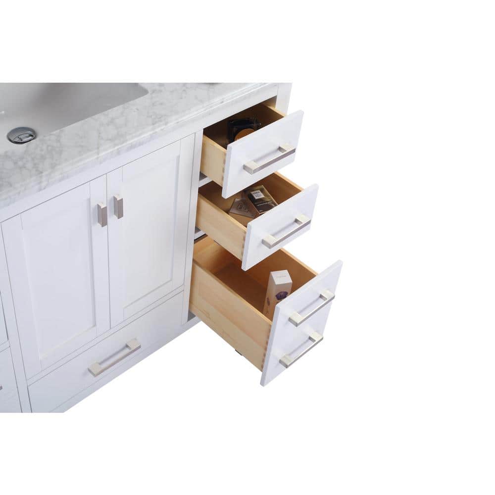 Wilson 48" White Oak Freestanding Bathroom Vanity Cabinet
